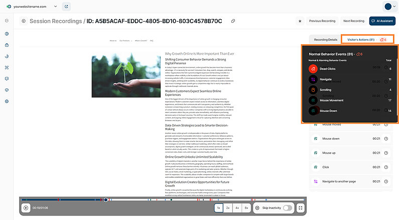 Understanding Visitor Journeys Through Visitor’s Actions Understanding Visitor Journeys Through Visitor’s Actions