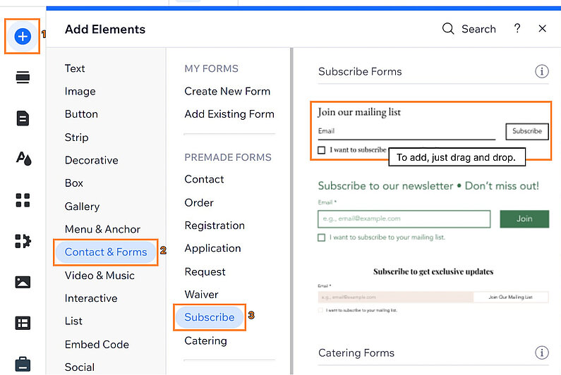 Adăugați un formular la pagina dvs. Adăugați un formular la pagina dvs.