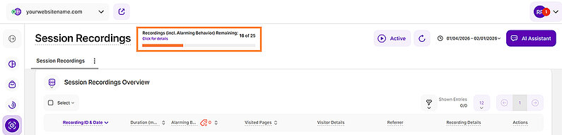 Some General Hints for Session Recordings Some General Hints for Session Recordings